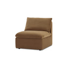 Macy Armless Storage Seat, Hazelnut Brown Velvet