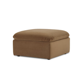 Macy Ottoman with Storage, Hazelnut Brown Velvet