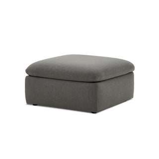 Macy Ottoman with Storage, Stone Gray