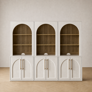 Blake Modular Storage Cabinet with Hutch Arched