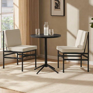 Odelia Bistro Set (Pearl White Bouclé)
