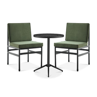 Odelia Bistro Set (Olive Green Velvet)