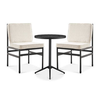 Odelia Bistro Set (Pearl White Bouclé)