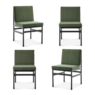 Odelia Dining Chairs (Olive Green Velvet)