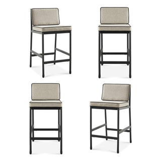 Odelia Outdoor Counter Stools (Beige Olefin)