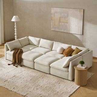 Macy Pit-Sectional Sofa with Storage, Oat