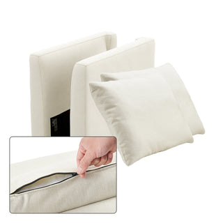 Macy Washable Slipcover for Armrest Set, Oat
