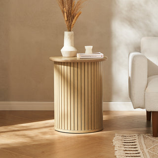 Quin Coffee Table & Side Table, Light Oak