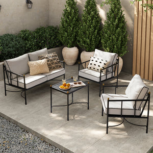Odelia Outdoor 4-Piece Patio Set