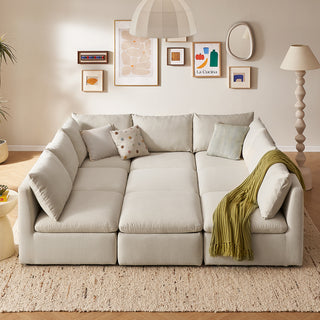 Macy Pit-sectional Sofa, Oat [2nd gen]