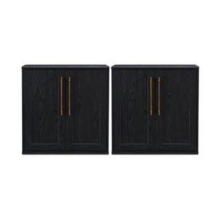 [Pre-order] Blake Modular Storage Cabinet Arched, Black Oak