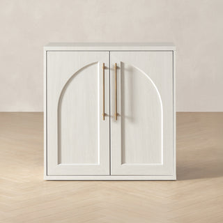 Blake Modular Storage Cabinet Arched, White Oak