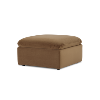 Macy Ottoman with Storage, Hazelnut Brown Velvet [2nd Gen]