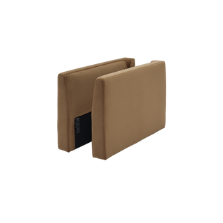 Macy Armrest Set with Fully Removable Covers, Hazelnut Brown Velvet [2nd Gen]