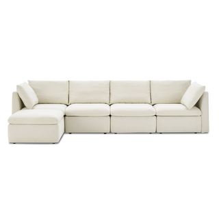 Macy 5 Seats Modular Sectional Sofa with Fully Removable Covers, Large Storage (Oat) [2nd gen]