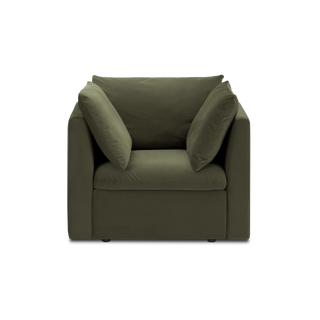 Macy Armchair, Olive Green Velvet [2nd gen]