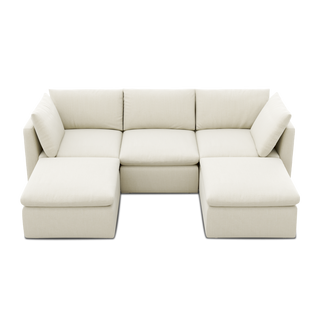 Macy 5 Seats Modular Sectional Sofa with Fully Removable Covers, Large Storage (Oat) [2nd gen]