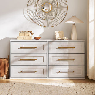 Blake 3 Drawer Dresser, White Oak