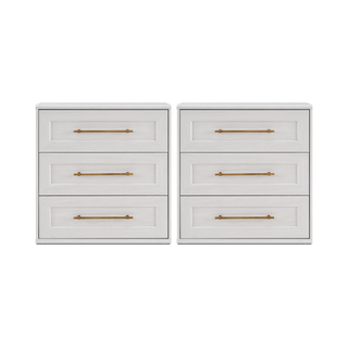 Blake 3 Drawer Dresser, White Oak