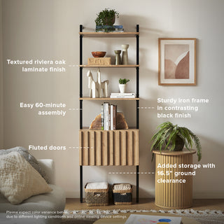 Norwin 3-Tier Ladder Shelf Cabinet