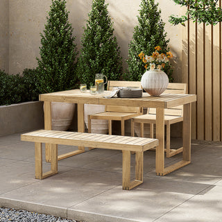 Bruno Outdoor Dining Bench 51"