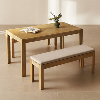 Logan Solid Wood 4-Seater Dining Set