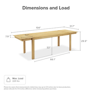 Logan Solid Wood 8-Seater Dining Set