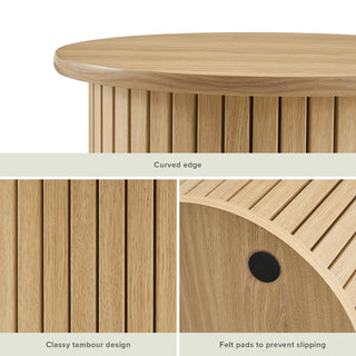 Quin Coffee Table & Side Table, Light Oak