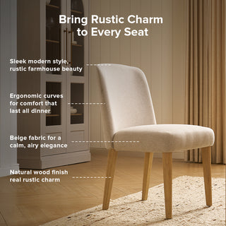 Logan Solid Wood 8-Seater Dining Set