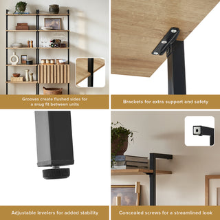 Norwin 3-Tier Ladder Shelf Cabinet