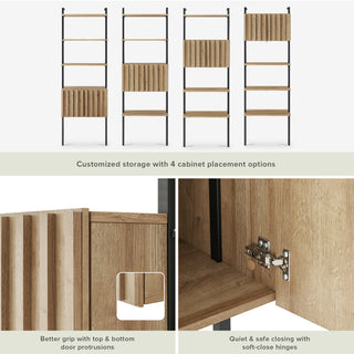 Norwin 3-Tier Ladder Shelf Cabinet