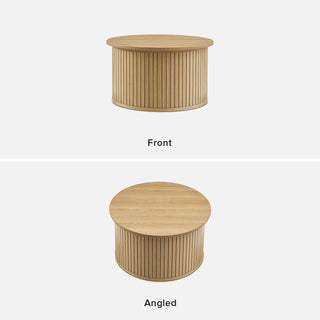 Quin Coffee Table & Side Table, Light Oak
