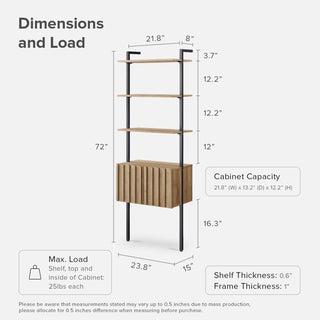 Norwin 3-Tier Ladder Shelf Cabinet