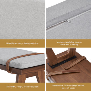 Ted Bench with Removable Cushion