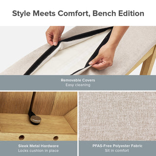Logan Upholstered Dining Bench