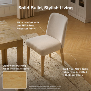 Logan Solid Wood 8-Seater Dining Set