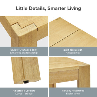 Logan Solid Wood Extendable Dining Table