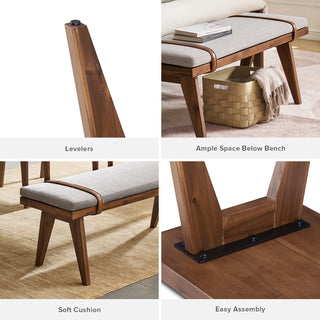 Ted Bench with Removable Cushion