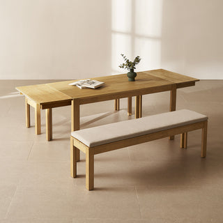 Logan Solid Wood 6-Seater Dining Set