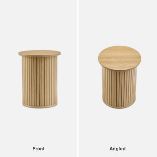 Quin Coffee Table & Side Table, Light Oak