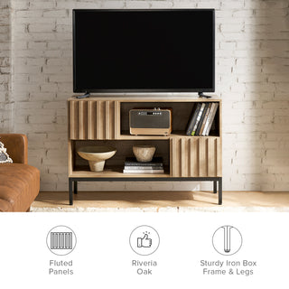 Norwin Entertainment Center (Entryway Cabinet + 5 Tier Shelf)