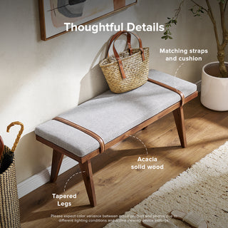 Ted Bench with Removable Cushion