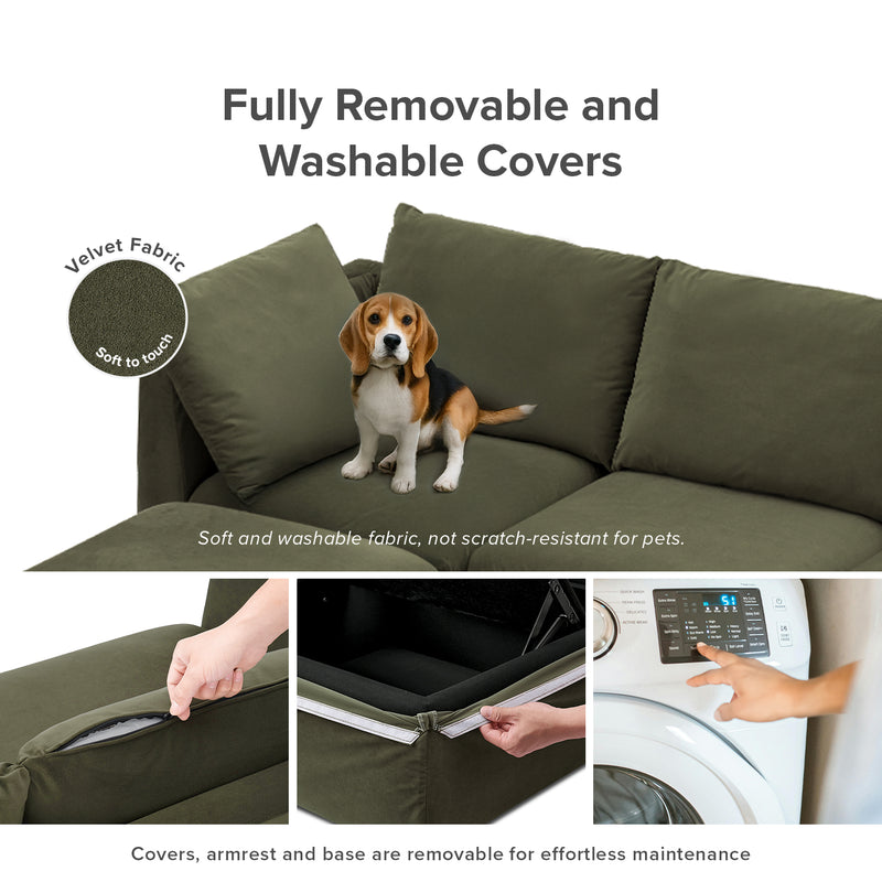 Macy 6-Seat L-Shaped Modular Sofa