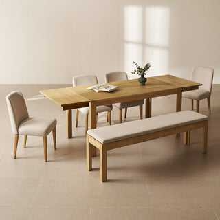 Logan Solid Wood 6-Seater Dining Set