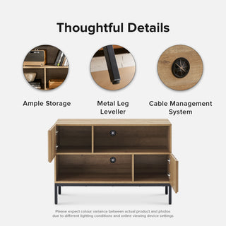 Norwin Entertainment Center (Entryway Cabinet + 5 Tier Shelf)