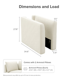 Macy Armrest Set, Oat [2nd Gen]