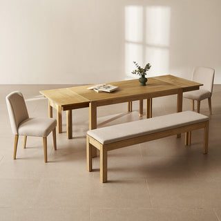 Logan Solid Wood 6-Seater Dining Set