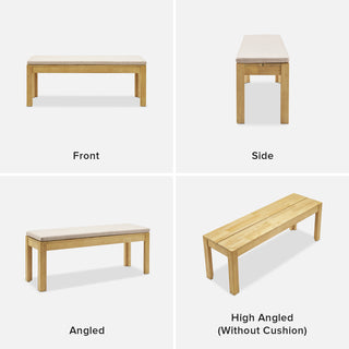 Logan Solid Wood 6-Seater Dining Set