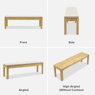 Logan Solid Wood 6-Seater Dining Set