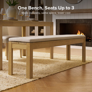 Logan Solid Wood 6-Seater Dining Set